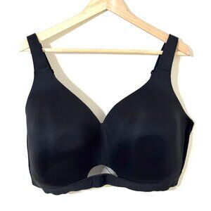 Cacique Comfort Bliss Lightly Lined No-Wire Bra 44H Black Full Coverage